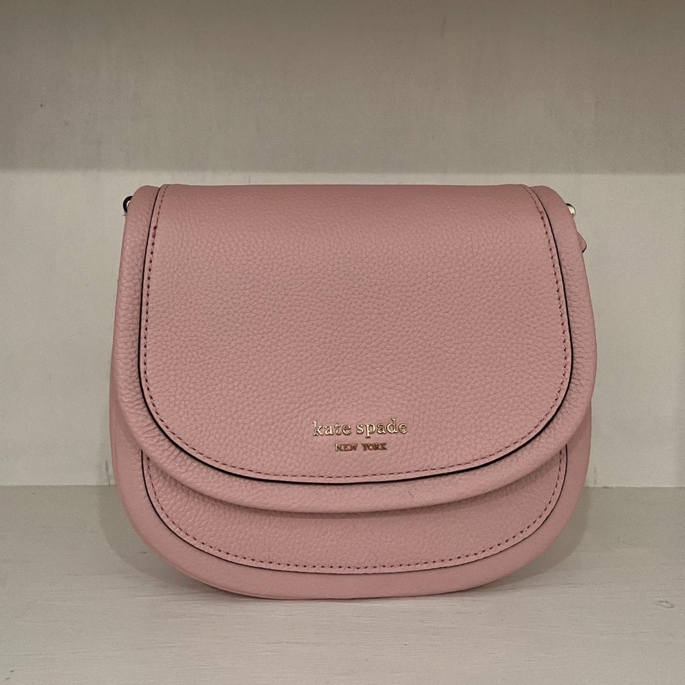 Kate Spade Roulette Small Saddle bag (Tutu Pink)